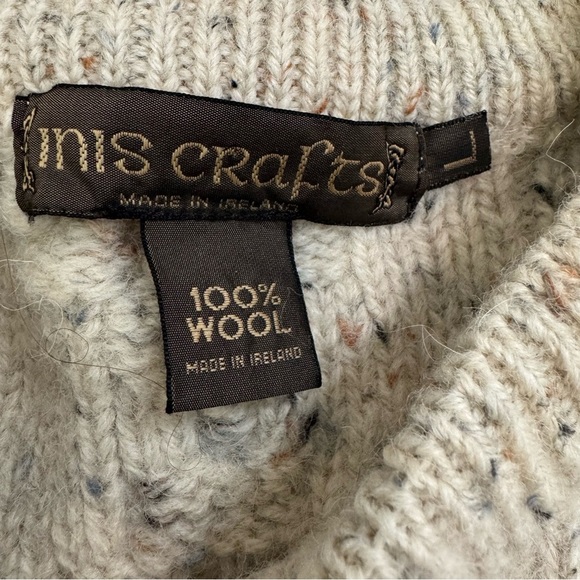 Inis Crafts 100% Wool Made In Ireland Sweater - Picture 3 of 4